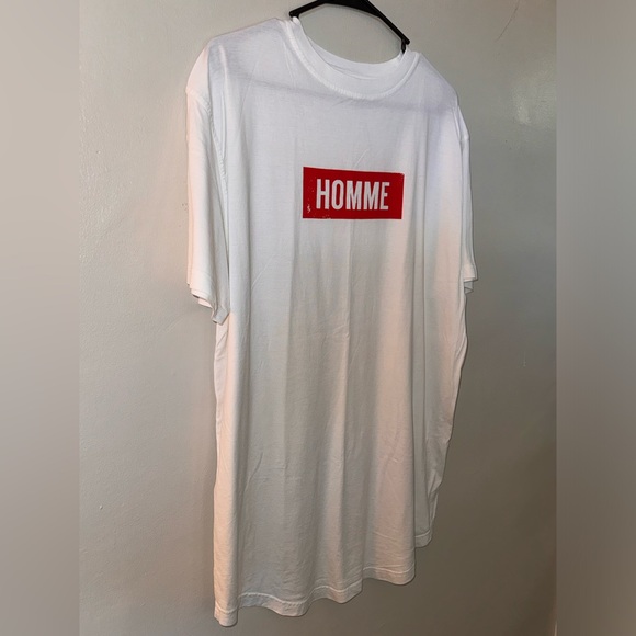Not Guilty HOMME Red Brick Logo White T-Shirt - Picture 4 of 8